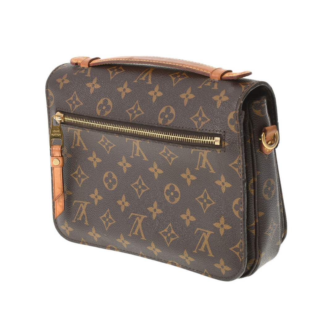 Louis Vuitton Metis Canvas Monogram Handbag Pochette Brown